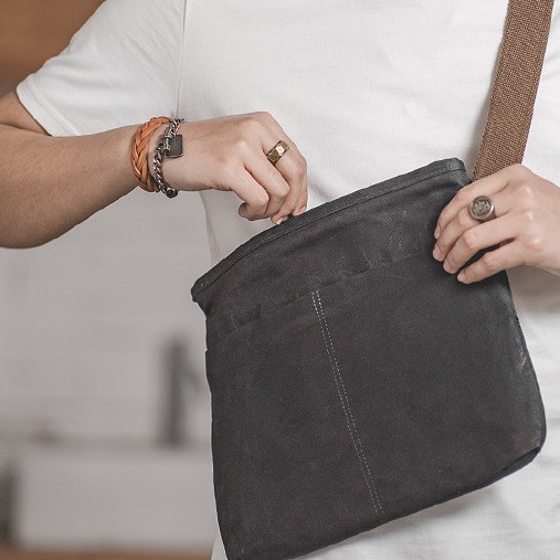 楽天市場】ツタエル オイルワックスキャンバス ショルダーバッグ