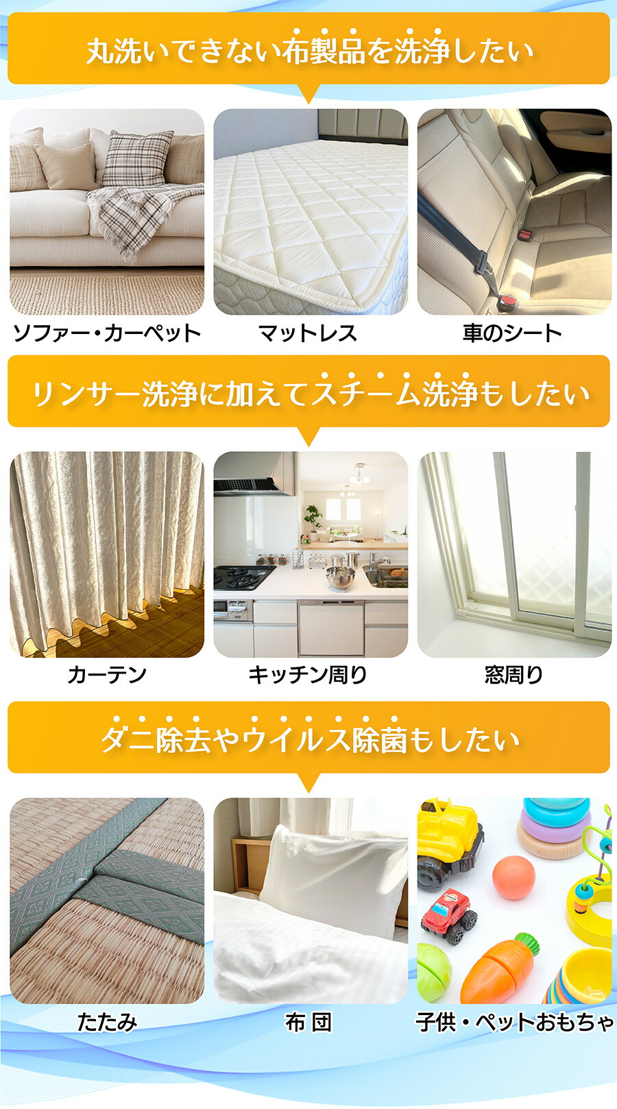 楽天市場】【SNS300万再生突破】Yoquna カーペットクリーナー 60℃温水