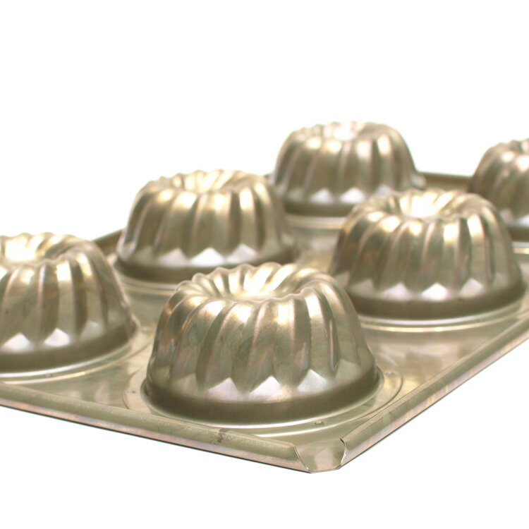 楽天市場】千代田金属 シリコン加工 ミニクグロフ天板 6個付 | 空焼き