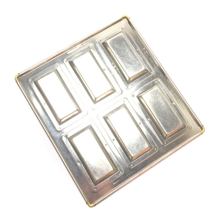 楽天市場】シリコン 加工 フィナンシェ 型 天板 6個付 松永製作所