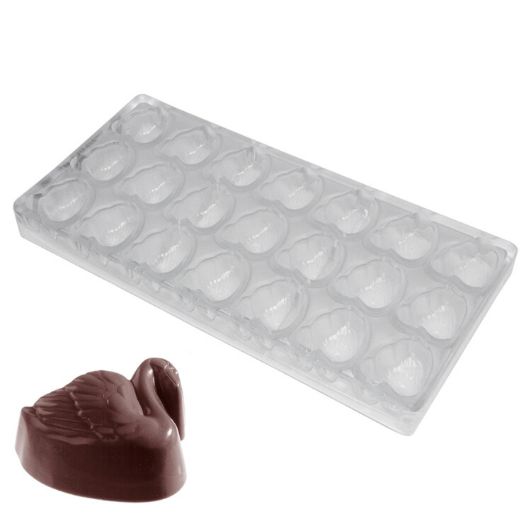 楽天市場】チョコレートワールド チョコ型 白鳥 21個付き [1056