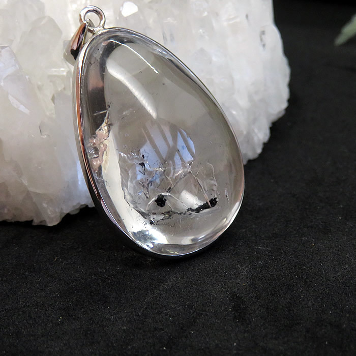 楽天市場】【一点物】水入り水晶 ペンダント ネックレス 天然石