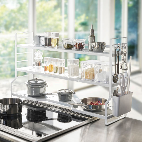 楽天市場】【全6種】コンロ奥ラック スリム おしゃれ シンプル タワー