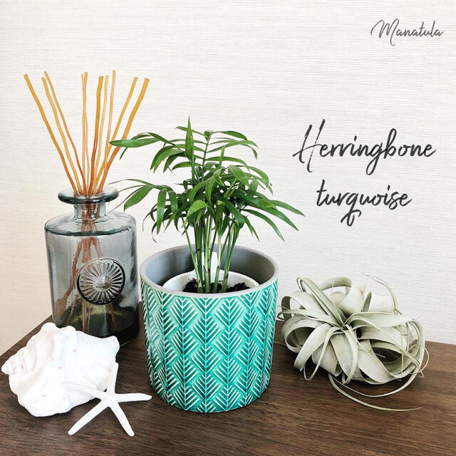 楽天市場】【全3色/ヘリンボーン陶器プランターカバー＊ピンク