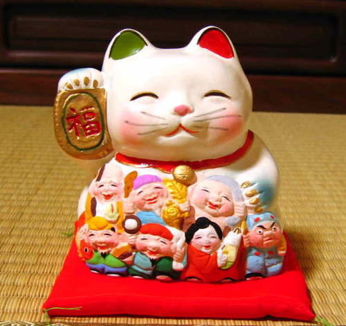 楽天市場】福笑い招き猫七福神 : 笑福工房 万兵