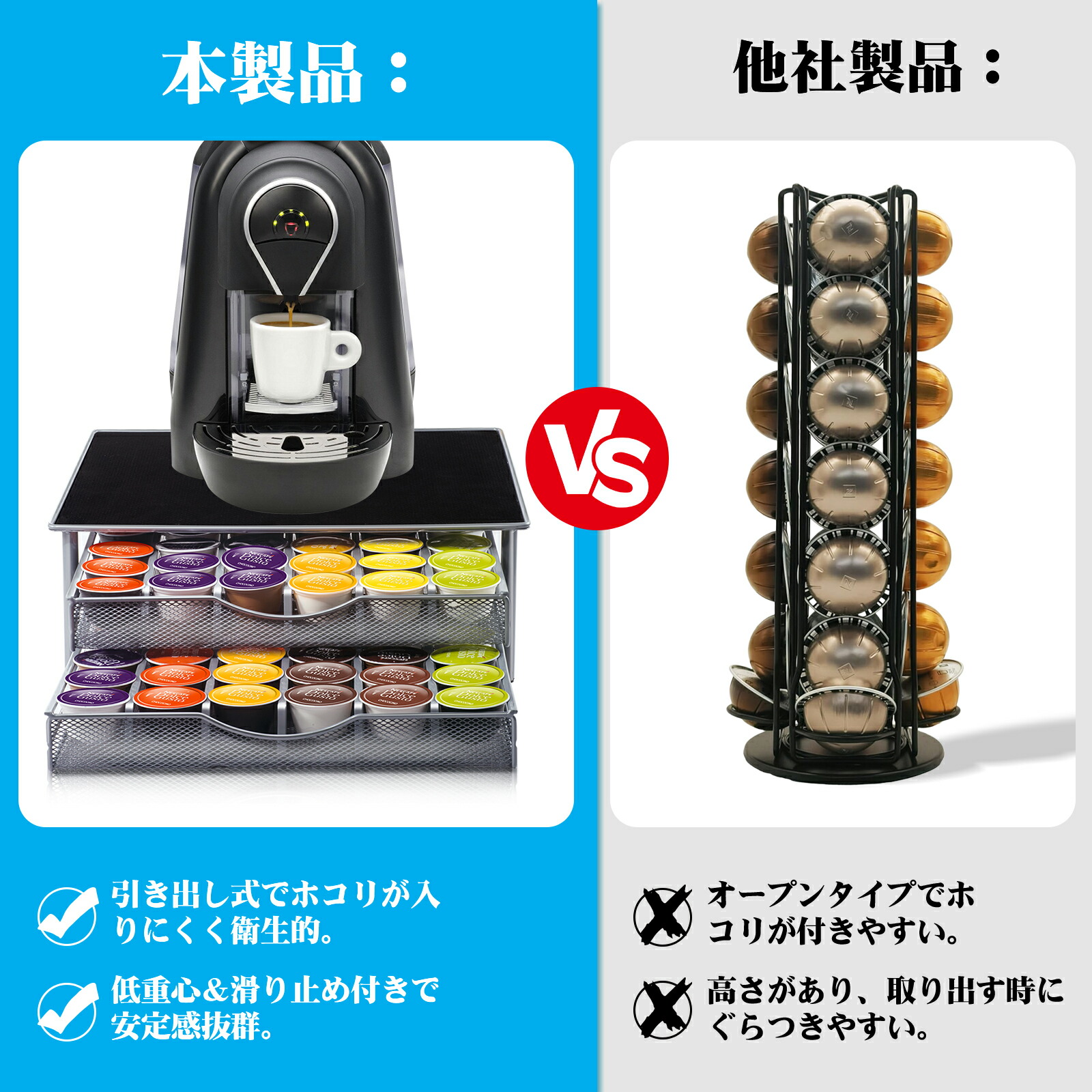 楽天市場】カプセルホルダー ドルチェグストカプセルホルダー