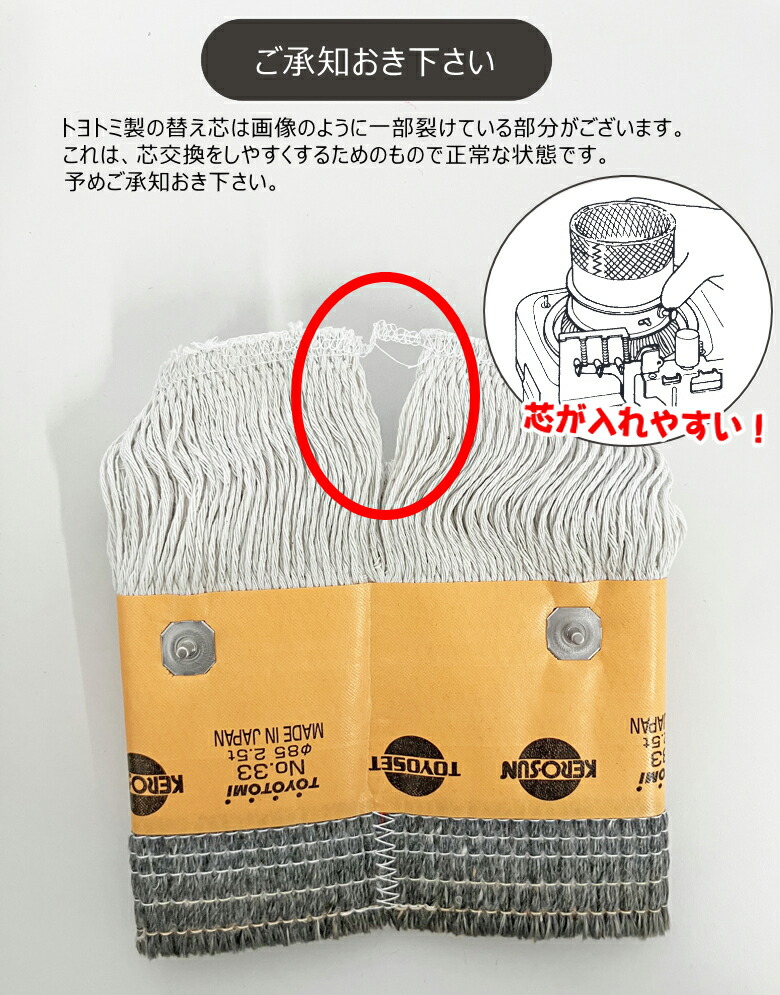 楽天市場】【メール便】 トヨトミ 石油ストーブ 替え芯 第29種 TTS-29