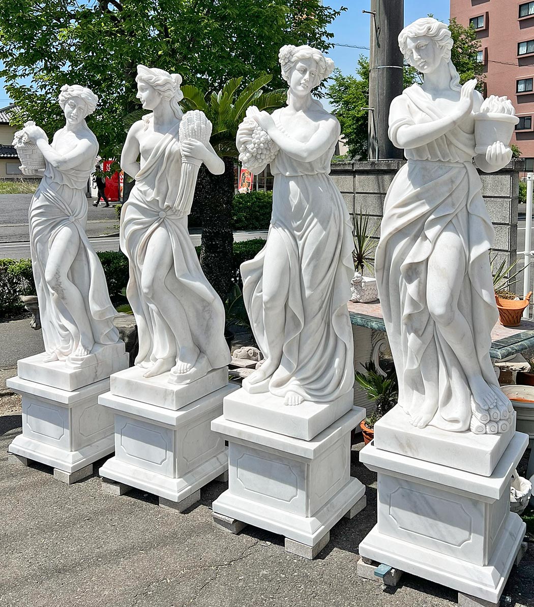 楽天市場】天然大理石彫刻 ぬくもりのヴィーナス (冬) H200cm 四季