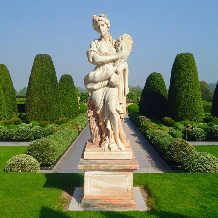 楽天市場】天然大理石彫刻 豊作のヴィーナス (秋) ピンク 乙女 H 212cm