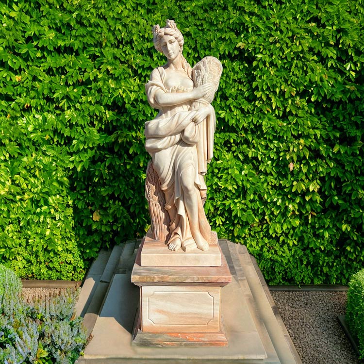 楽天市場】天然大理石彫刻 豊作のヴィーナス (秋) ピンク 乙女 H 212cm