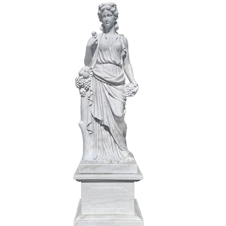 楽天市場】天然大理石彫刻 季節の乙女 (夏) H232cm 石像 女性像