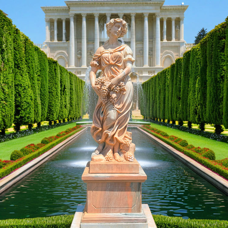 楽天市場】天然大理石彫刻 葡萄を抱えるヴィーナス 夏 ピンク H232cm