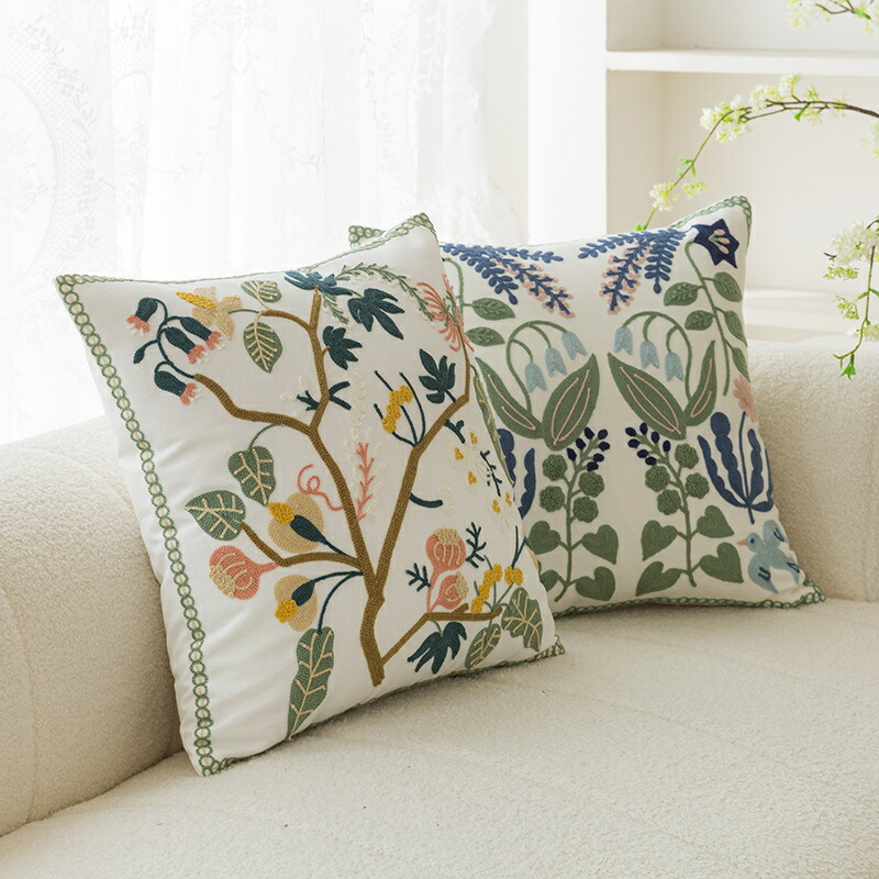 楽天市場】クッションカバー刺繍の通販