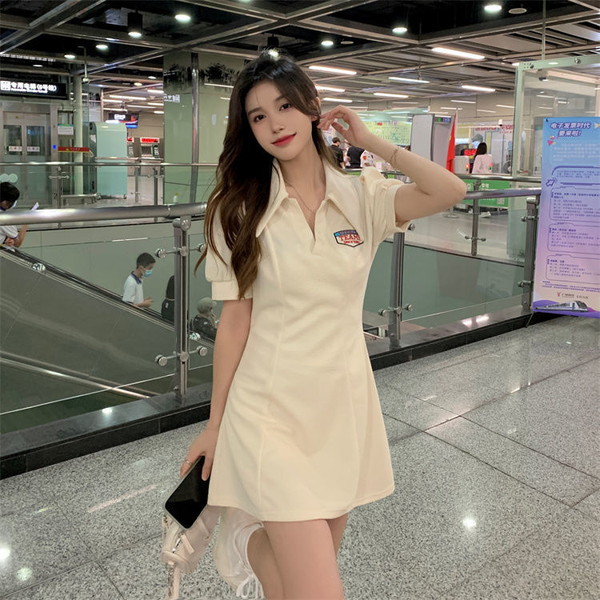 楽天市場】ポロシャツワンピース レディース ゴルフウェア ワンピース