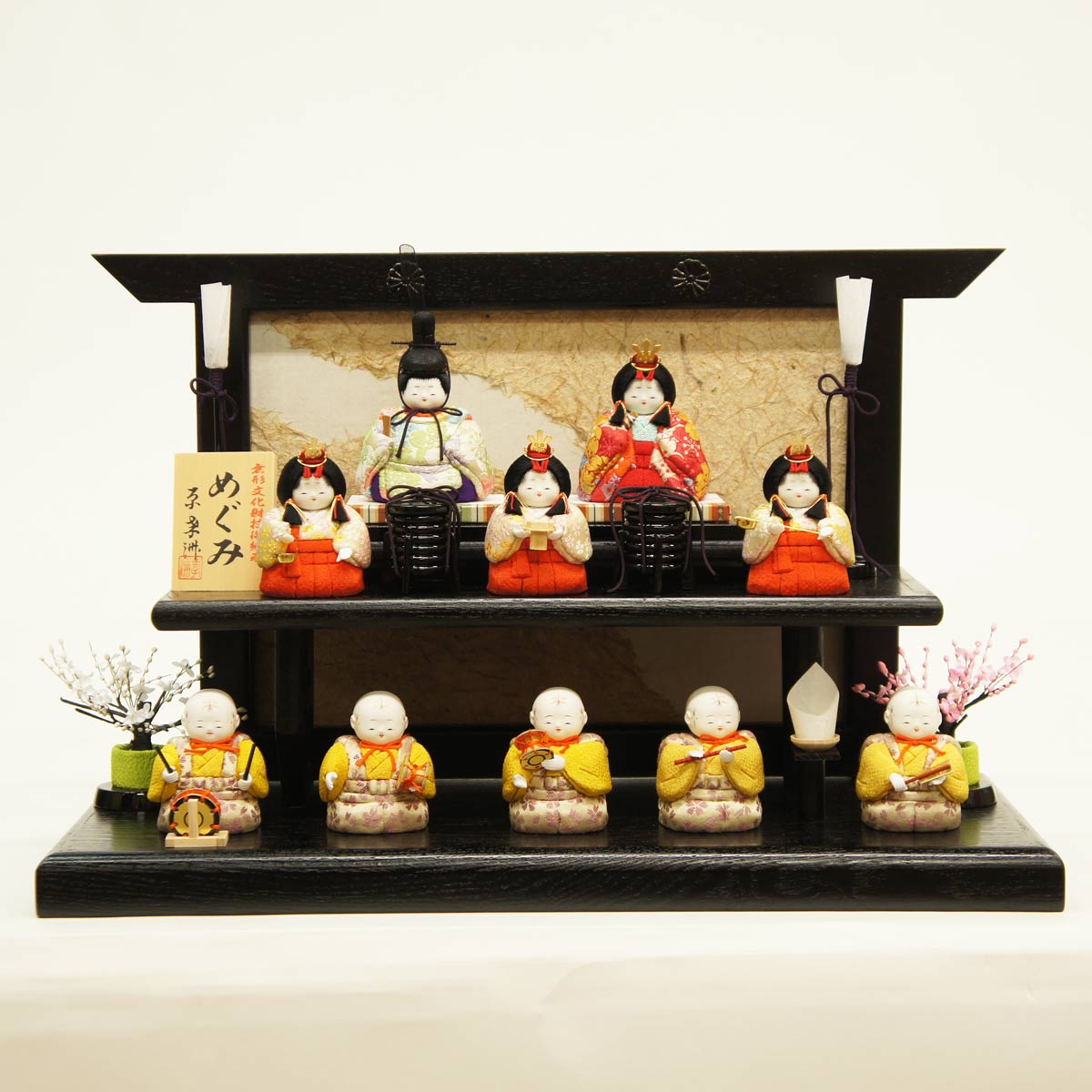 楽天市場】雛人形 コンパクト 木目込み飾り 原孝州作 めぐみ雛