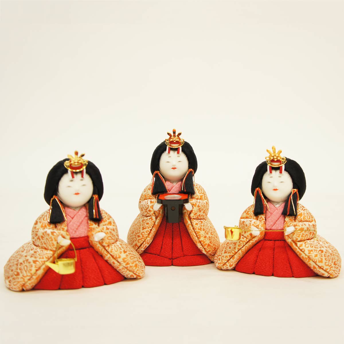 楽天市場】雛人形 コンパクト 木目込み飾り 原孝州作 彩華雛 木目込み