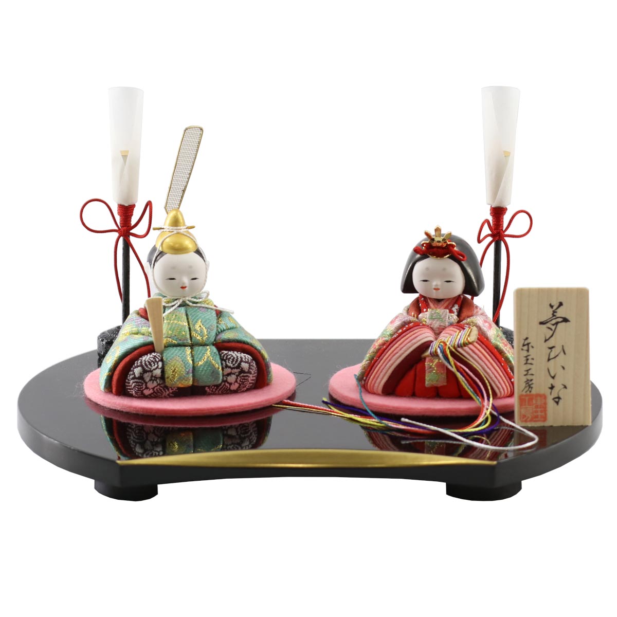 楽天市場】雛人形 コンパクト 木目込み飾り 夢ひいな 正絹 木目込み