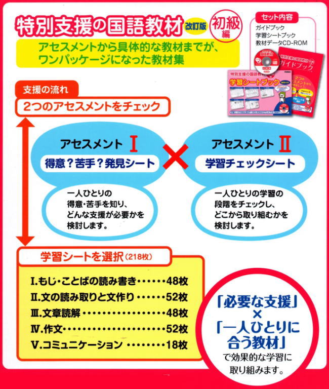 楽天市場】改訂版 特別支援の国語教材 初級編 CD-ROM付き 学研 小学校
