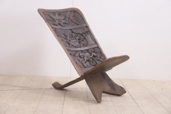 楽天市場】アフリカ製 チェア 二枚板合わせ椅子 イージーチェア