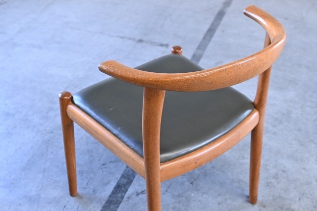 楽天市場】青林製作所 70年代チーク材 無垢材 本革レザー アームチェア