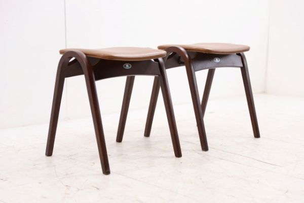 楽天市場】秋田木工/IDC大塚家具 剣持勇 スタッキングスツール2脚