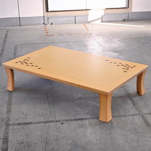 楽天市場】天童木工 メープル材 座卓 紅葉柄 もみじ 机 センター