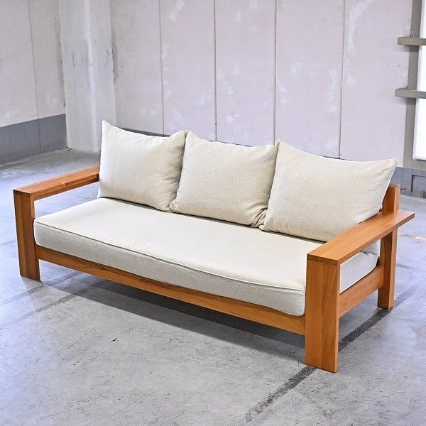 楽天市場】unico 13万「BREATH/ブレス」3人掛けソファ チーク材 無垢