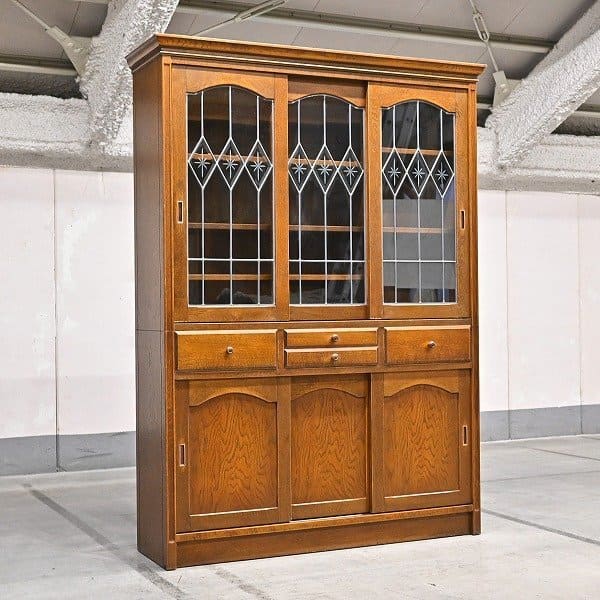 楽天市場】三越ブルージュ 45万 食器棚 カップボード オーク材 無垢