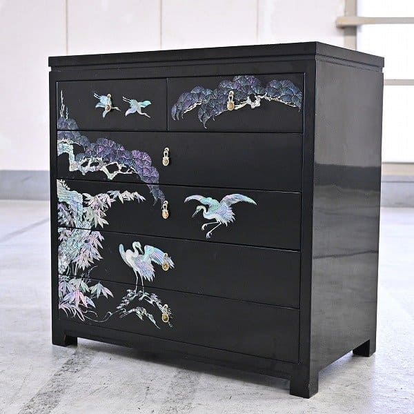 楽天市場】工芸品 螺鈿細工 チェスト 小物入れ タンス 箪笥 モダン
