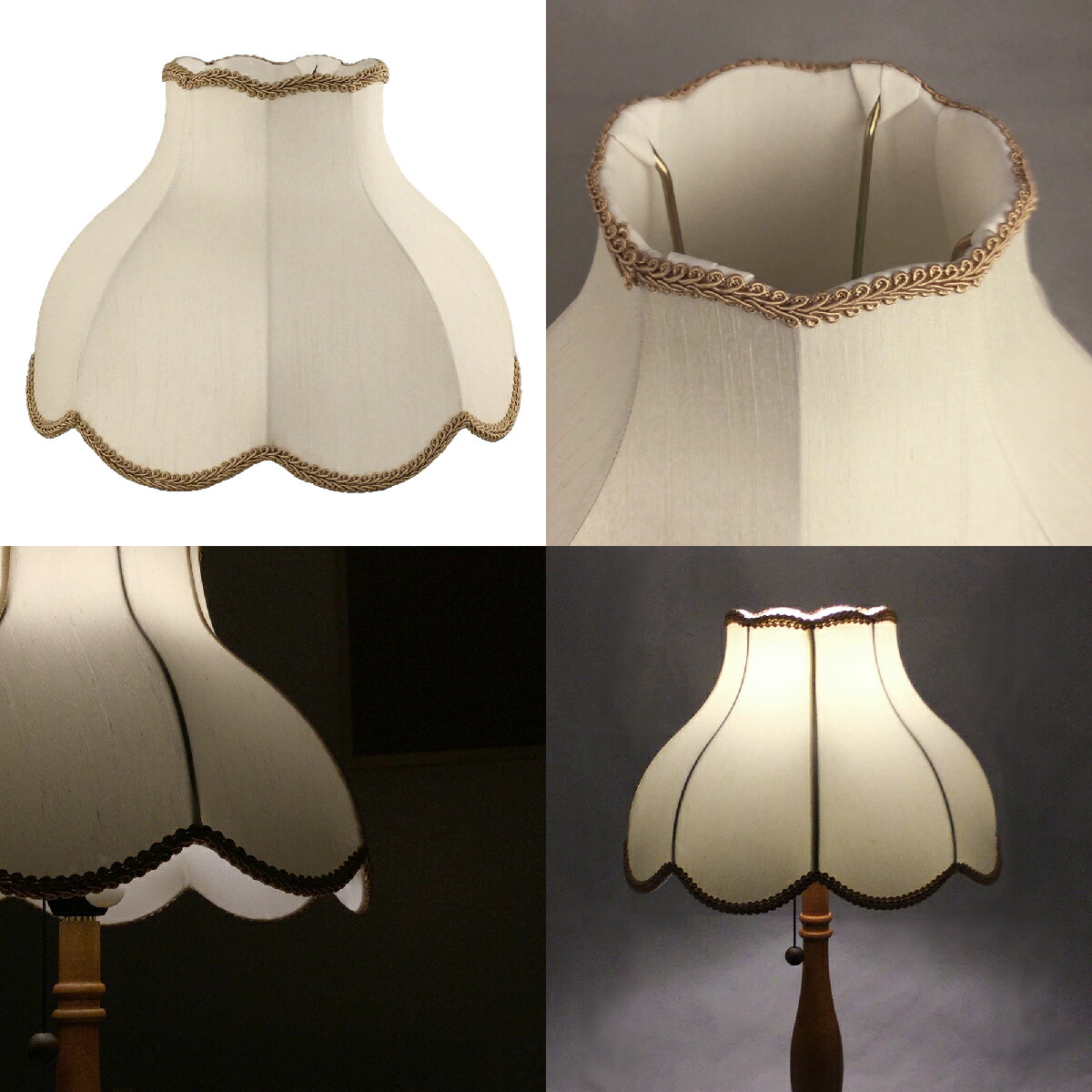 楽天市場】アンティーク テーブルスタンド用 ランプシェード 交換用