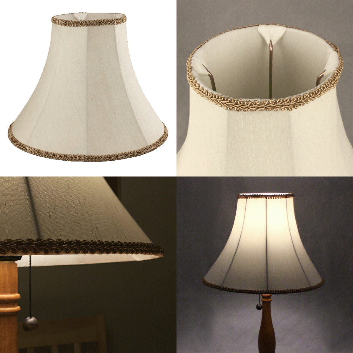 楽天市場】アンティーク テーブルスタンド用 ランプシェード 交換用