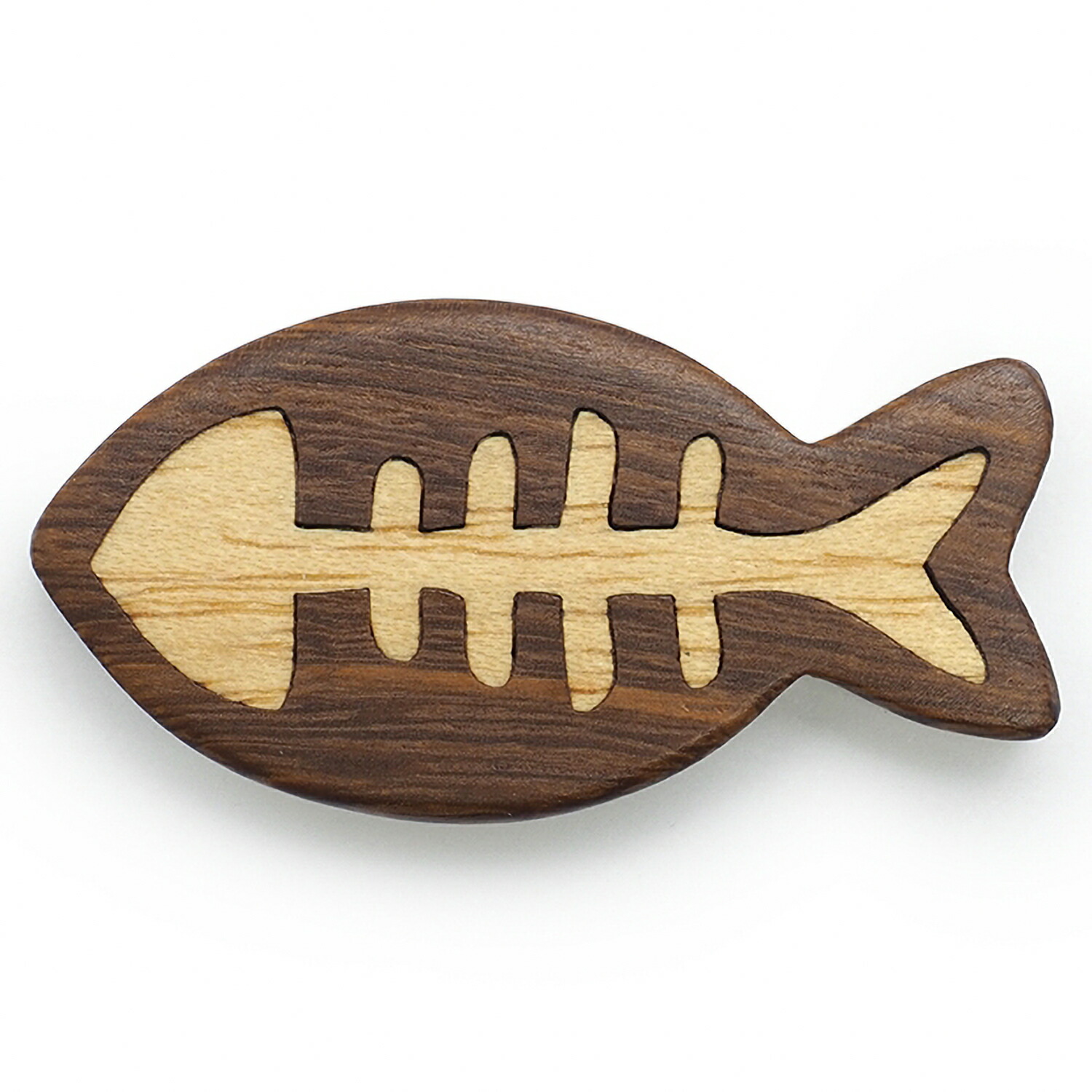 楽天市場】ポコ 天然木箸置き さかな(LB) さかな(DB) さかなの骨(LB