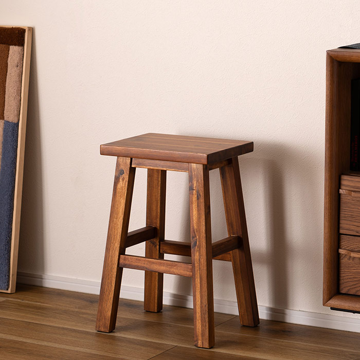 楽天市場】[レビュー特典]木製 スツール アカシア無垢材 四角形 長方形