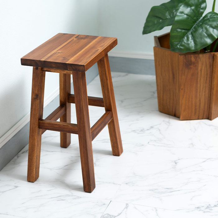 ウッドスツール 木製 ボックススツール 椅子 カホン風 Amazon.co.jp