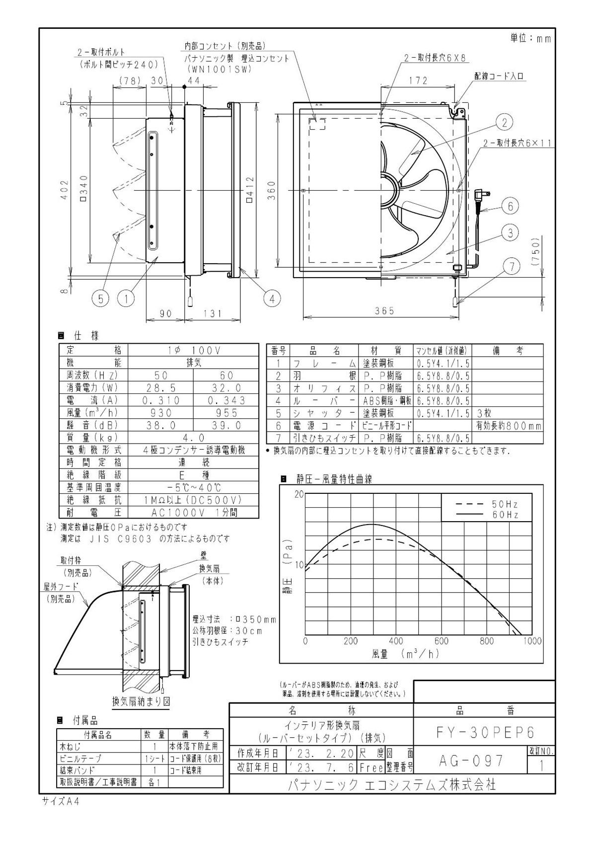 楽天市場】パナソニック Panasonic 換気扇 【FY-30PEP6】 インテリア形