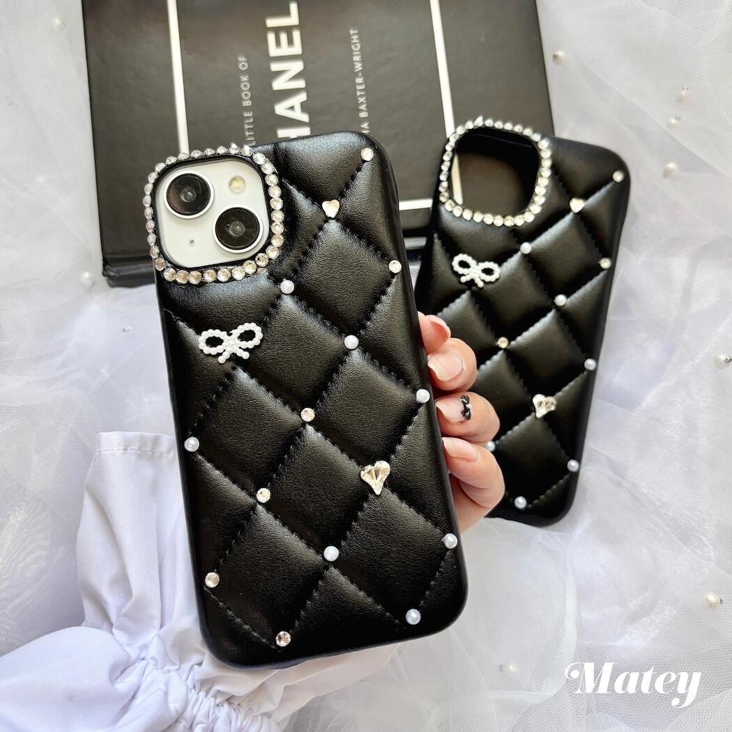 楽天市場】iPhone17対応【公式】Matey キルティングビジューブラック