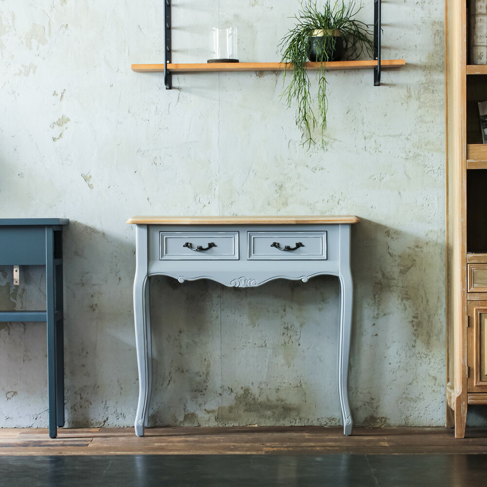 楽天市場】〔CSL02-JIG0103〕コンソールネコ脚【ブルーグレー】デスク