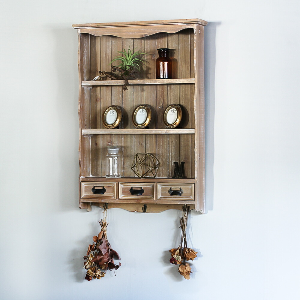 楽天市場】〔WRC01-JIG0101〕ウォールラック【シャビーウッド