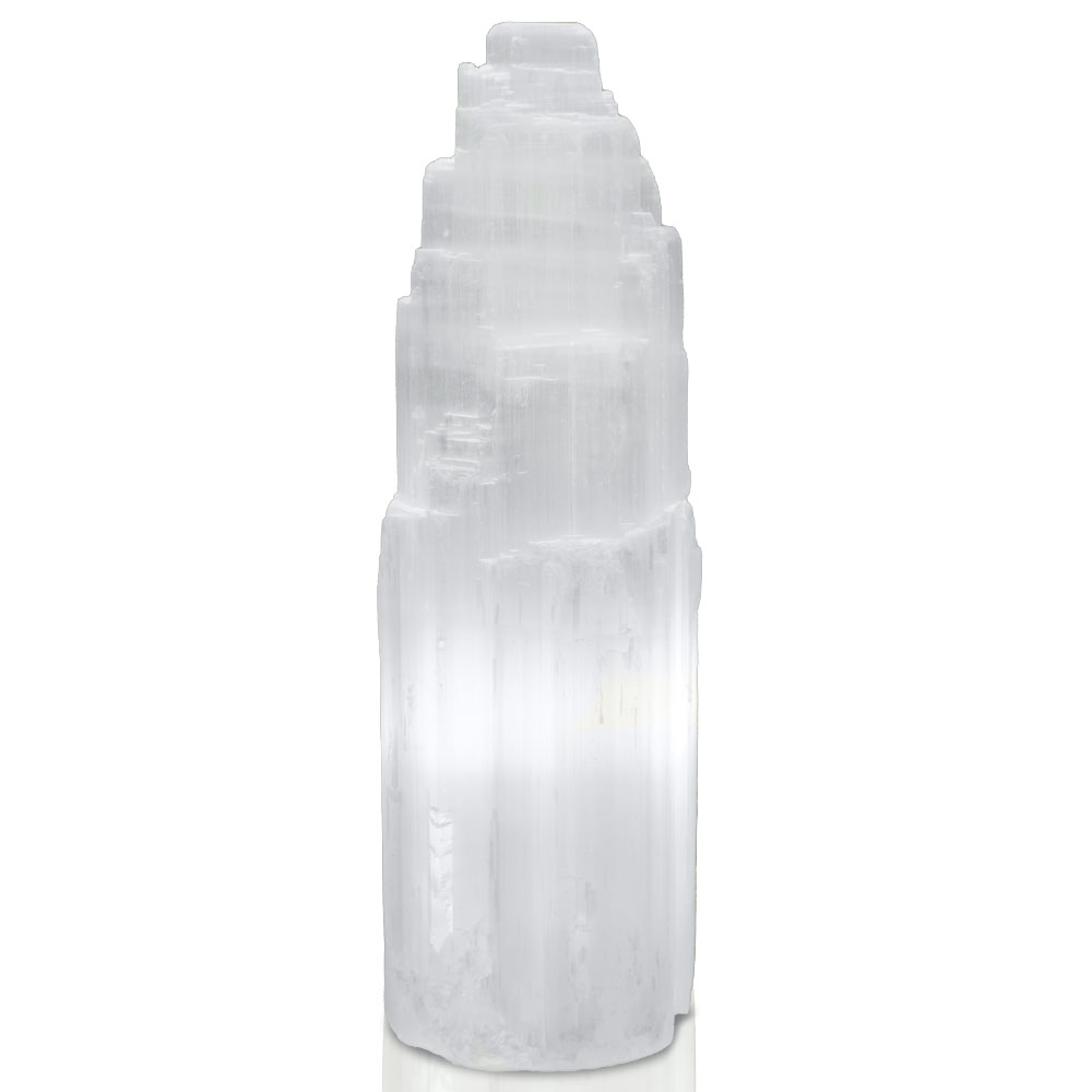 楽天市場】セレナイト パワーストーン テーブルランプ 天然石 浄化 透