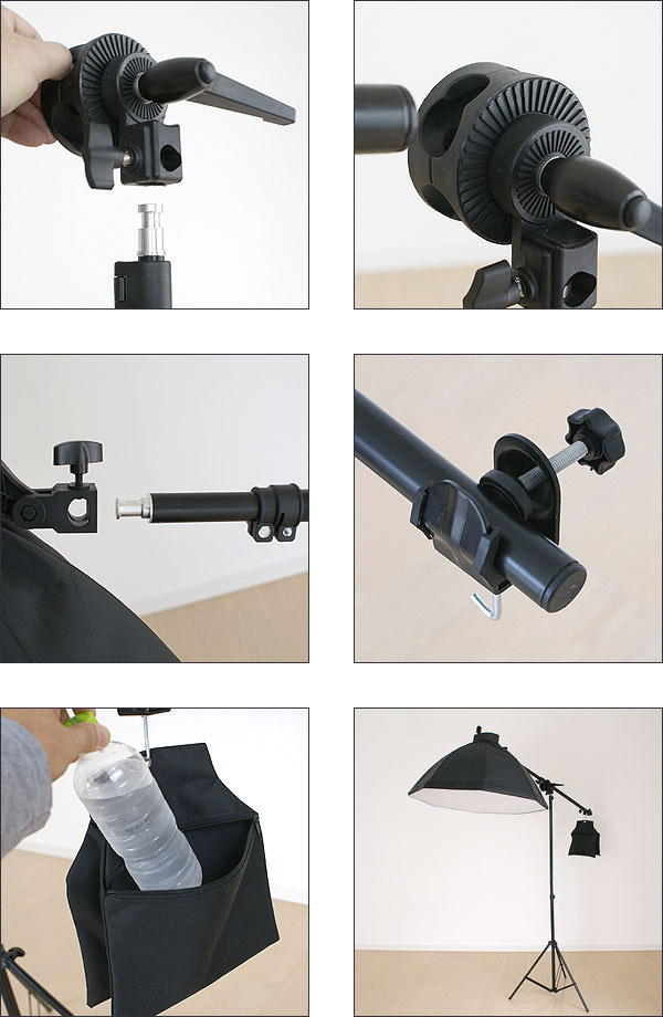 楽天市場】【楽天1位】撮影照明セット用 スタンド取付ブームセット