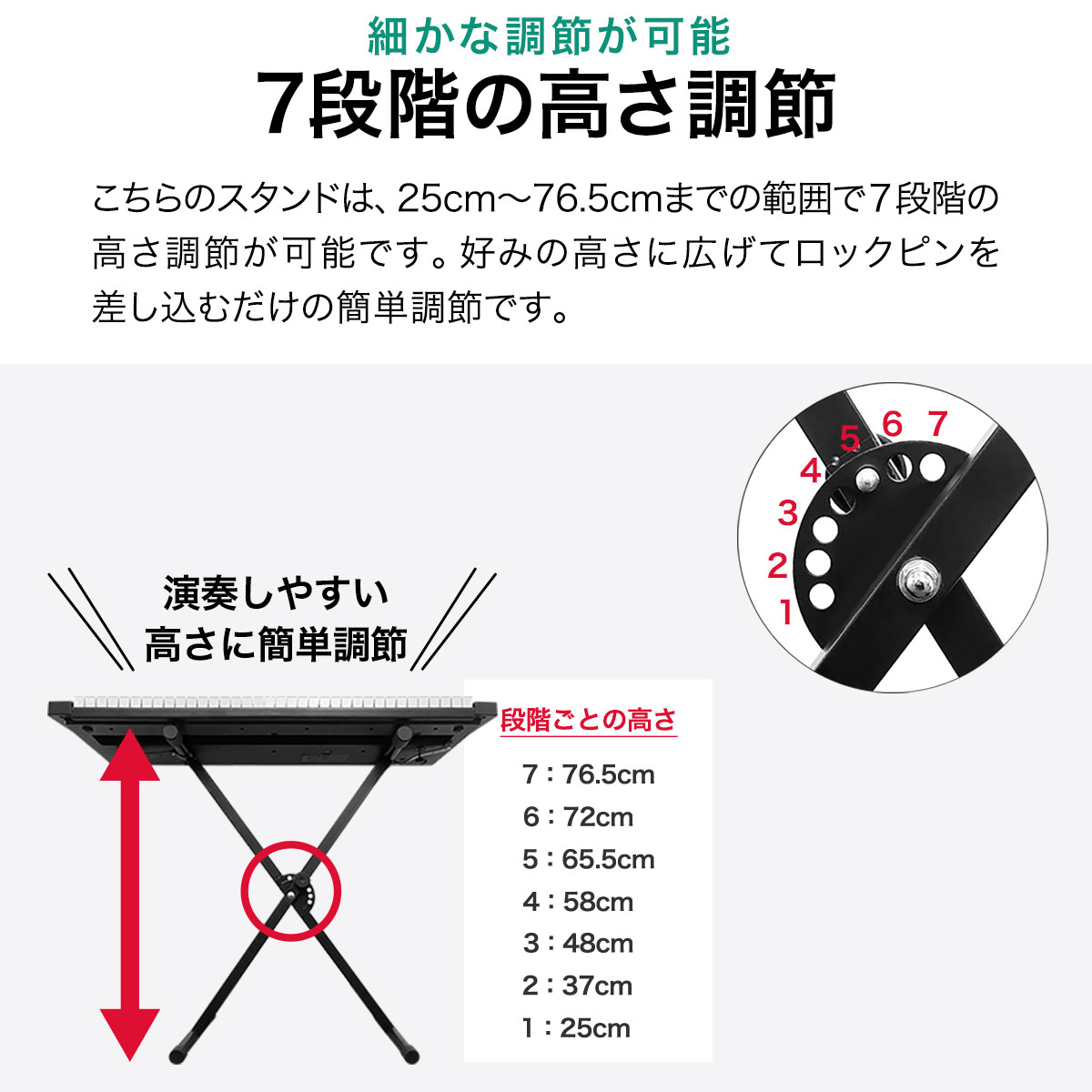 楽天市場】【楽天1位】RiZKiZ 電子キーボード 61鍵盤用 キーボード