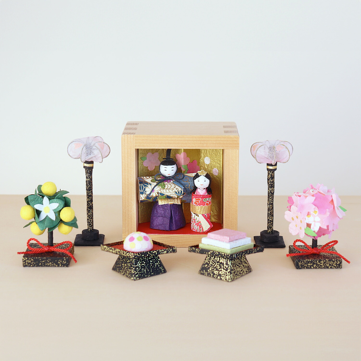 楽天市場】【送料無料】【ネット限定セット】雛人形 ミニ コンパクト