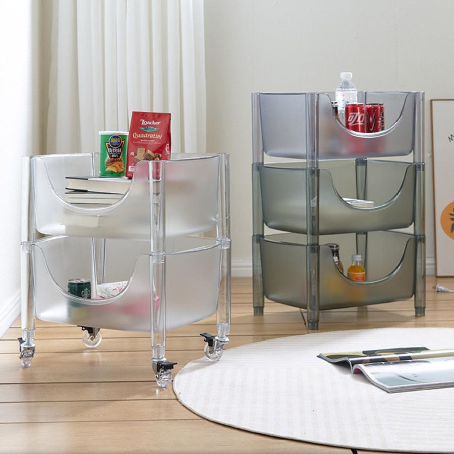 楽天市場】Z-Pearl クリアラック 2層 収納ボックス 収納ラック ケース