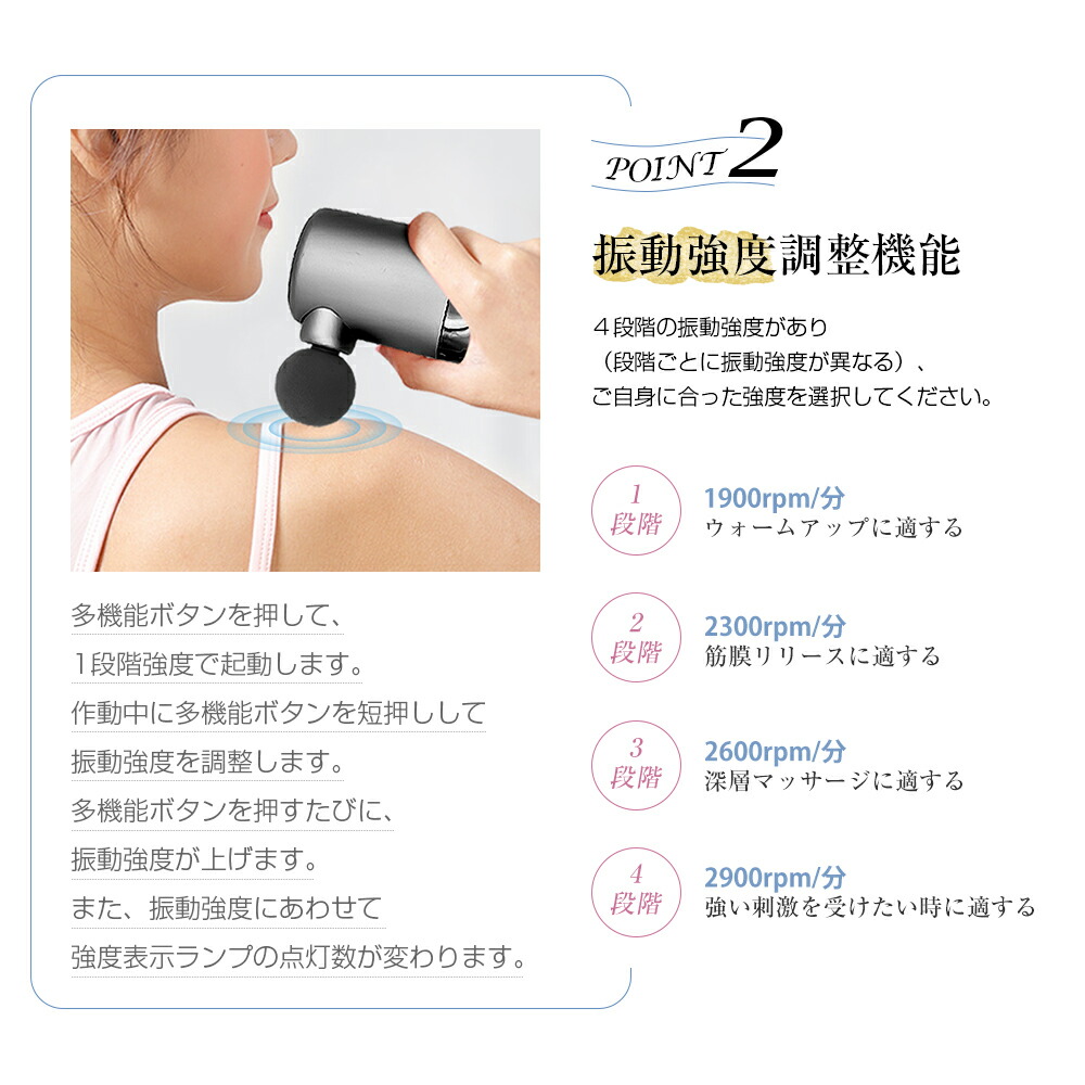 楽天市場】筋膜リリースガン 筋肉マッサージ 筋膜リリース機器 電動