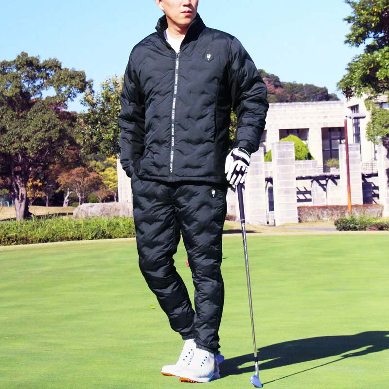 楽天市場】送料無料 ゴルフダウン上下セットアップ メンズ ゴルフ