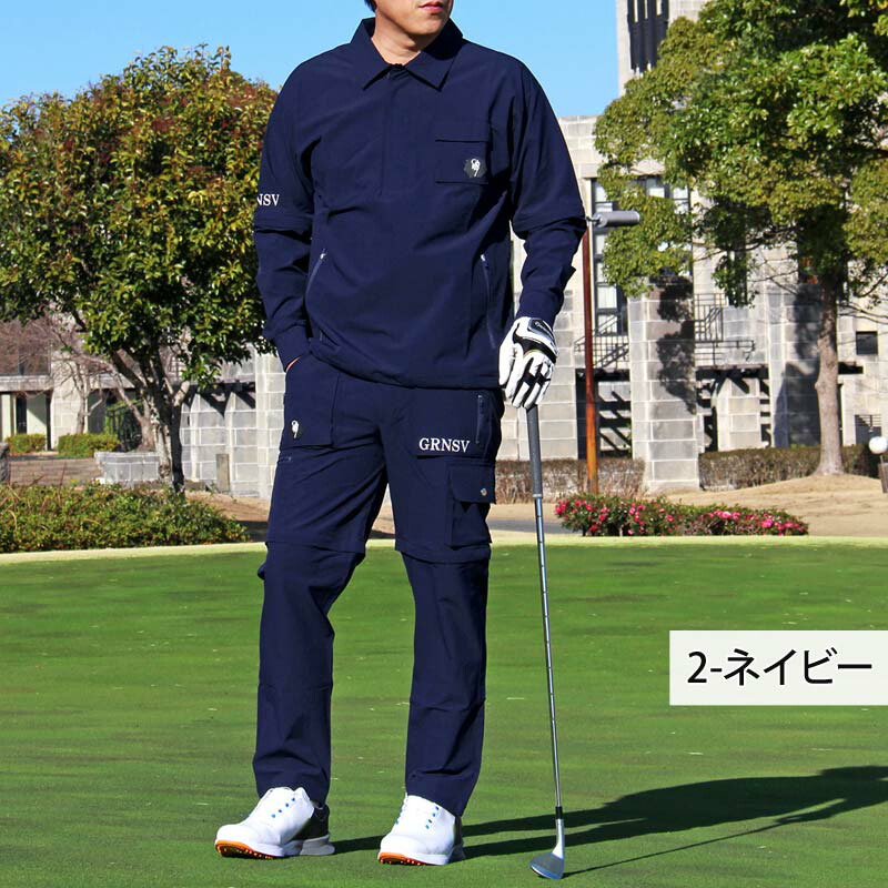 楽天市場】送料無料 ゴルフウェア 4WAY 上下セットアップ メンズ