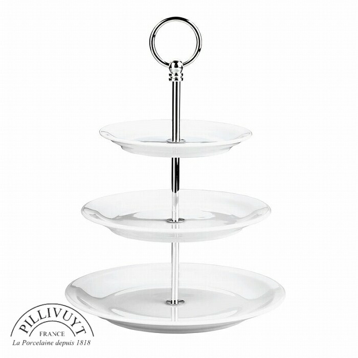 楽天市場】【特典付】 三段式ケーキスタンド シルバー色ハンドル ピリ