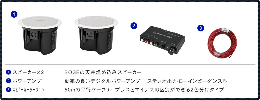 楽天市場】地域限定販売【基本工事付き】BOSE 天井埋め込みスピーカー
