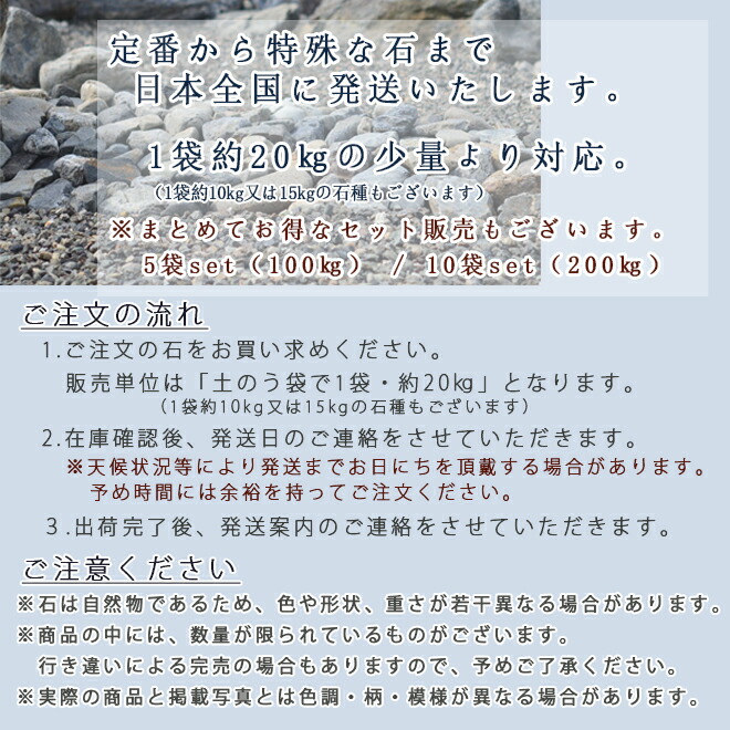 楽天市場】庭石 割栗石 ロックガーデン揖斐青白割栗石（150〜300mm）3