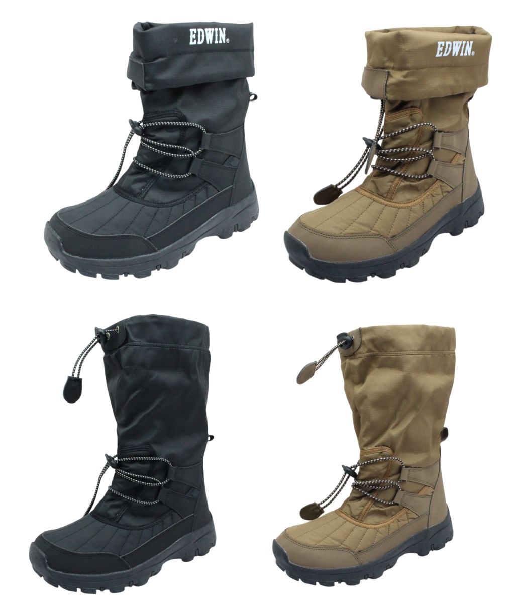 楽天市場】EDWIN エドウイン メンズ 172 スノーブーツ 2way 折り返し